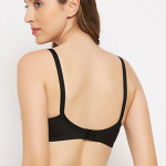 Black Non Wired Non Padded Full Coverage Bra