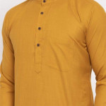 Men Yellow Kurta with Pyjamas