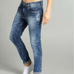 Men Blue Skinny Fit Mid-Rise Clean Look Stretchable Jeans